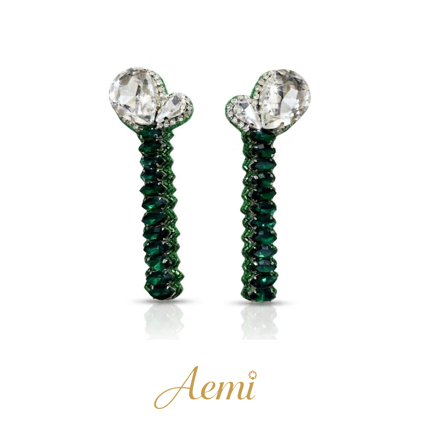 Mehfil Panna Earring