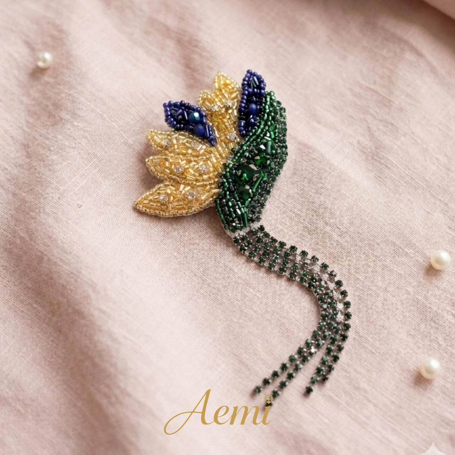 Verdant Bloom  Brooch