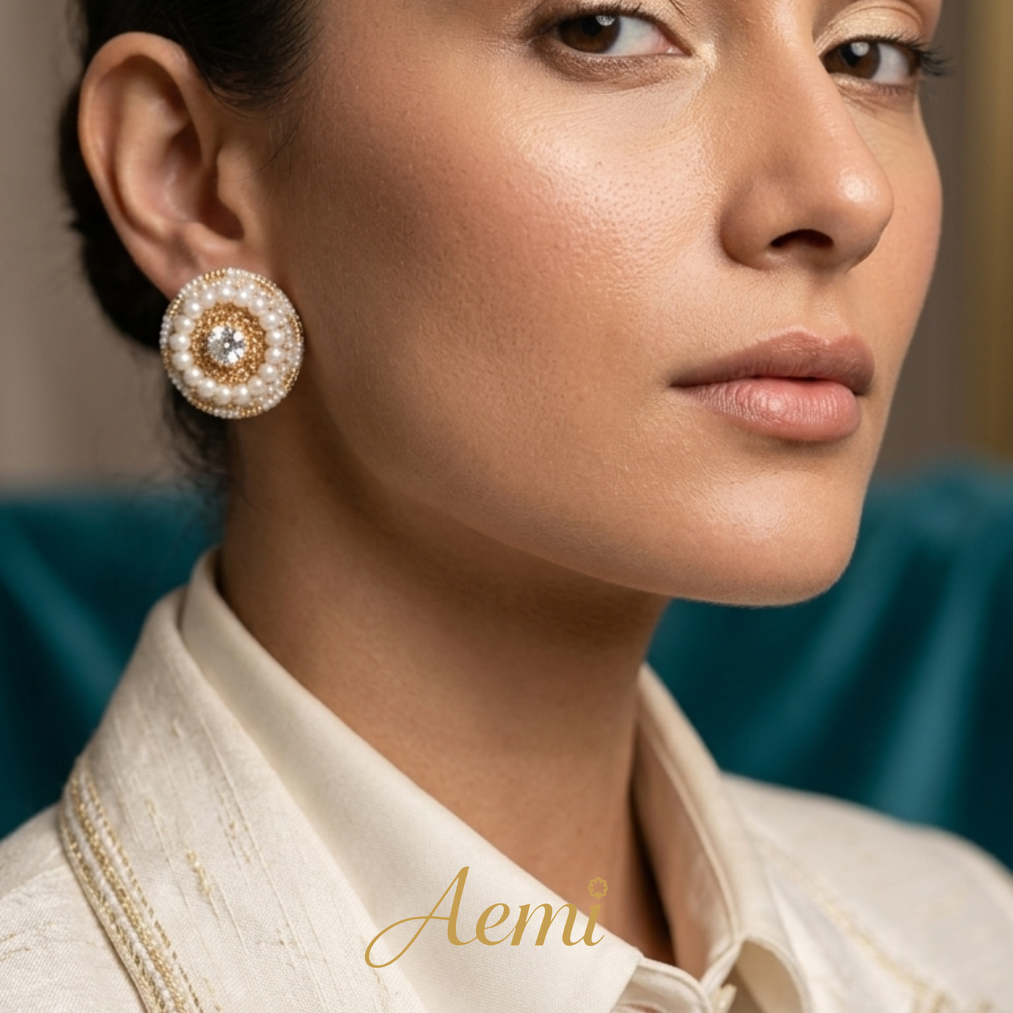 Noor Moti Studs