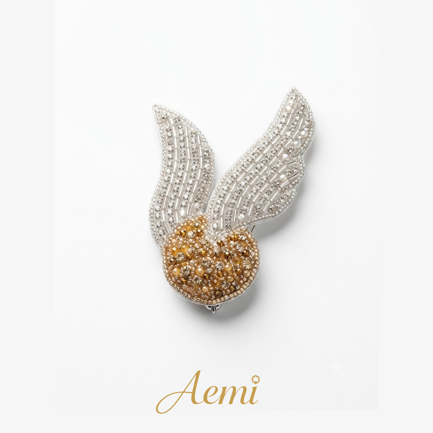 Golden Wings Brooch