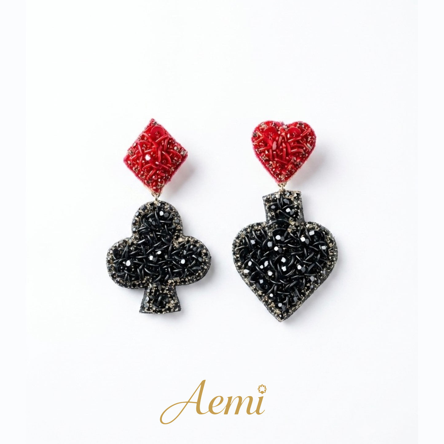 Playing Cards Mismatch  Earrings