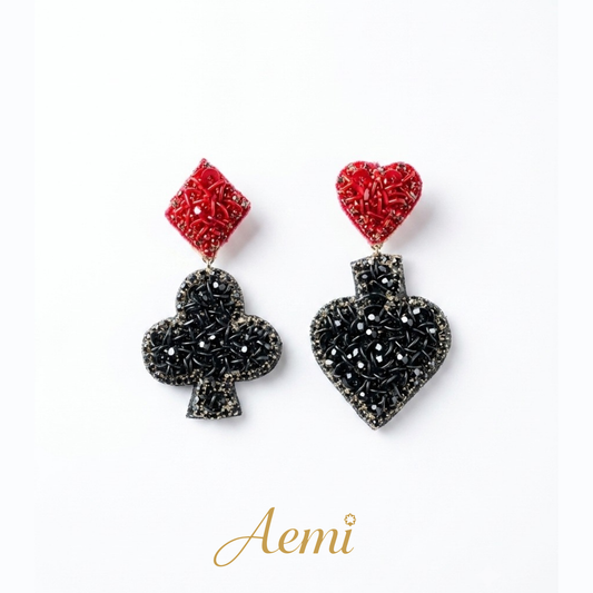 Playing Cards Mismatch  Earrings